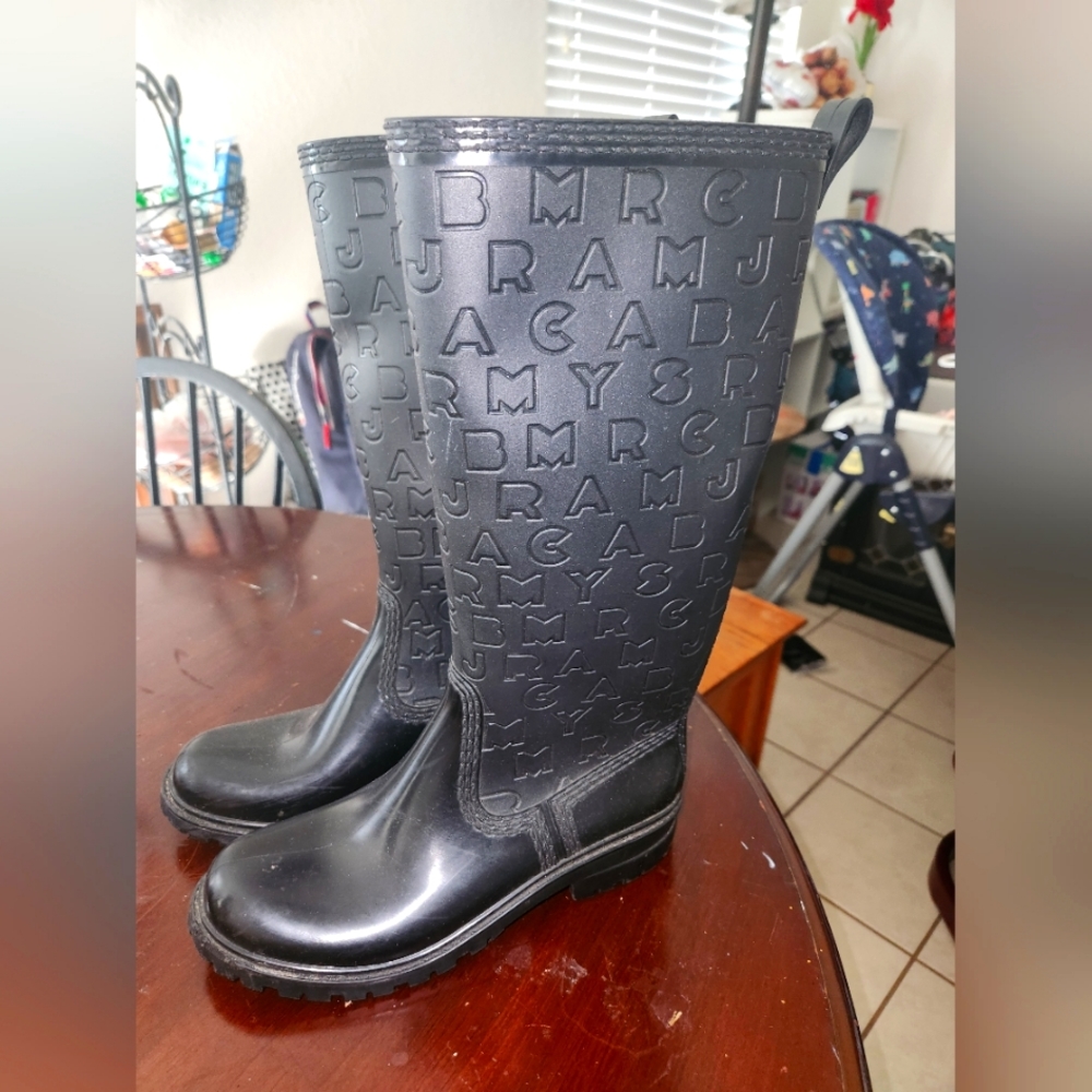 Marc by Marc jacobs black rain boots
